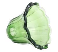 Mikinona Paralume in Vetro Verde a Tulipano E14, Resistente al Calore, Piccolo Paralume da Comodino e Lampada da Tavolo, Sostituzione per Plafoniera e Lampada a Sospensione, Stile Vintage