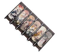 Mikinona Paravento Cinese Pannelli in Resistente Decorazione Ornamentale Per Scrivania e Scaffali Accessorio Per Oggetti Scena Fotografici e Decorazioni Da Interni