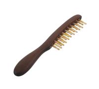 Mikinona Pettine Massaggiante Capelli in Legno di Sandalo con Doppia Serie di Punte Pettine Lisciante Anti-rottura per Tutti i Tipi di Capelli Manico Elegante e Profumo Naturale per Cura e