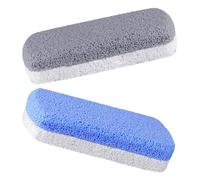 Mikinona Pietra Pomice Per Piedi a Due Colori 2 Pezzi, Esfoliante in Schiuma Di Vetro Leggera Per Rimozione Calli e Pelle Morta, Raspa Massaggiante Per Pedicure Casa, Ufficio e Viaggi