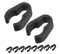 Mikinona Pinza per Microfono 10 Pezzi Morsetto Porta Cavi in Plastica Nero per Asta Microfono Diametro Interno 15mm Facile da Installare Supporto per Fili in Classe