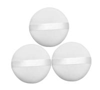 Mikinona Piumini da Cipria in Cotone Morbido 3 Pezzi da 10 Cm, Lavabili, Riutilizzabili, per Viso e Corpo, Piumino Cosmetico Soffice per Trucco e Fissaggio, la Cura della Pelle