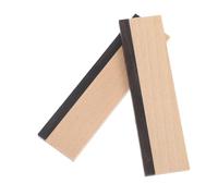 Mikinona Ponte per Chitarra Resofonica Dobro in Acero Duro e Sella in Ebano Tagliata e Scanalata, Accessorio in Legno da 7x1,93x0,32 Cm per Strumenti Folk e Banjo