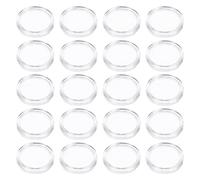 Mikinona Porta Capsule per Monete Trasparente da 21Mm Set da 100 Pezzi Custodia Protettiva Antiossidazione per Monete Commemorative Contenitore Portamonete Professionale per
