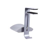 Mikinona Porta Cuffie Sottoscrivania Regolabile in Metallo e Silicone Supporto Auricolari Gancio Headset Protettivo per Scrivania Grigio
