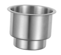 Mikinona Portabicchieri Auto in Acciaio Inox Inserti per Veicoli Camion e Barche Porta Bottiglie Antiscivolo Design Moderno e Facile da Pulire