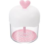 Mikinona Produttore di Schiuma Detergente Viso Trasparente Rosso, Schiumatore a Bolle Manuale Piccolo e Leggero, Erogatore di Schiuma per Detergenti, Shampoo e Lozioni, per Uso Domestico