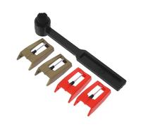 Mikinona Puntina Sostitutiva per Giradischi di Puntine per Fonografo Pulitore per Puntine in Vinile con Spazzola per Pulizia per Studio Musicale e Appassionati di Vinile