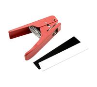 Mikinona Punzone per Plettro per Chitarra in Metallo Rosso Lunga Durata, Strumento Professionale per Tagliare Materiali Diversi e Creazione Plettri Personalizzati