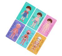 Mikinona Puzzle Educativo Corpo Umano in Legno per Gioco Didattico Leggero e Resistente Stimola Abilità di Osservazione e Pensiero per Ragazzi e Ragazze in Età Prescolare