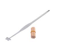 Mikinona Riparazione Violino Acciaio Inossidabil Strumento per Posto e Ganci Argento Utensile Pratico per Sostituire Punta Affilata e Materiale Resistente per Duraturo