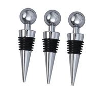 Mikinona Robusti Tappi Per Bottiglie Di Vino Set Di 3 Tappi Salva-vino in Acciaio Inossidabile Chiusura Ermetica