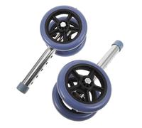 Mikinona Ruote per Deambulatore, Kit di Ricambio Doppie Rotelle Girevoli, Sostituzione Comoda e Resistente per Ausili Mobilità Anziani e Pazienti, Accessori Pratici per Deambulatori