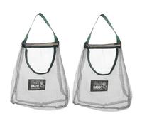 Mikinona Sacchetti Di Rete Per Cipolle e Verdure, 2 Pezzi in Borsa a Rete Sospesa Verde, Traspirante Per Frutta e Ortaggi, Salvaspazio Per Cucina e Dispensa, Utilizzo Multifunzione Appesi