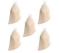 Mikinona Sacchetti per Sapone in Rete 5 Pezzi Coulisse per Pulizia Viso e Corpo, Portasapone Esfoliante Durevole e Confortevole per Bagno Quotidiano Colore Casuale