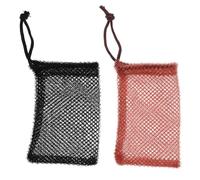 Mikinona Sacchetti Porta Saponetta in Nylon 2 Pezzi per Sapone Solido da Viaggio Riutilizzabili Funzione Esfoliante e Rimozione Impurità per Mani e Corpo