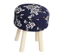 Mikinona Scale Round Bar Stool With Soft Fabric Seat For Living Room Kitchen Authentic Mini Wooden Stool For Collectors And Creative Play