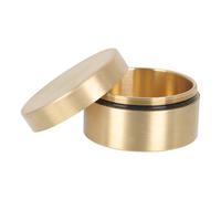 Mikinona Scatola Rotonda in Rame per Conservazione e Fermacarte Contenitore Antipolvere e Antiumidità Portagioie e Porta Pillole Elegante Design Dorato per Scrivania e Decorazioni Eventi