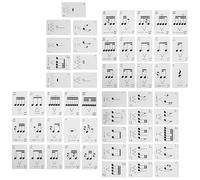 Mikinona Schede Didattiche Ritmo Musicale per Principianti, Carte Gioco Interattive in Carta Resistente, Set Portatile per Attività di Apprendimento e Pratica Ritmica Musicale, Strumenti