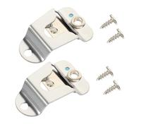 Mikinona Set 2 Supporti Per Radio Cb in Metallo, Clip Di Supporto Per Radio Mobile e Gancio Per Microfono, Accessori Per Autoradio Compatibili Gm300 Gm950 Gm3688, Uso Auto, Ufficio e Casa