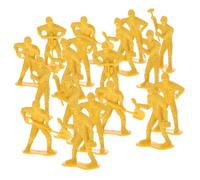 Mikinona Set 45 Pezzi Modelli Lavoratori di Ingegneria in Plastica con Strumenti, Figure Miniatura Squadra di Riparazione di Emergenza, Giocattolo Educativo, Design Stile Stile Casuale