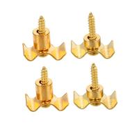Mikinona Set da 4 Pezzi di Blocca Corde in Metallo per Chitarra Elettrica Colore Oro, Resistente alla Ruggine e Prolunga la Durata delle Corde per Musicisti Professionisti e Principianti