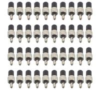 Mikinona Set da 50 Pezzi Nucleo Valvola Tedesco per Bicicletta Guarnizione in Gomma, Ricambio per Pneumatici Mountain Bike, Bici da Strada e Ibrida, Strumento per Riparazione e