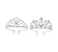 Mikinona Set Di Cerchietti Con Di Strass Per Sposa Con Pettine Per Copricapo
