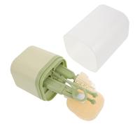 Mikinona Spazzole per Bottiglie in Silicone Portatile con Scovolino per Cannucce e Tettarelle Asciugatoio e Scatola per Viaggi Kit Completo per Pulizia Profonda e Asciugatura Igienica