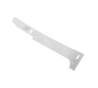 Mikinona Strumento di Misurazione Ponte per Chitarra e Violino in Metallo Argento Righello di Precisione per Liutaio Misura Altezza e Forma per Artigiani e Appassionati