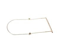 Mikinona supporto per armonica porta armonica Collo colorato rastrelliera per armonica supporto per arpa per armonica a bocca supporto per l'armonica manico per armonica Metallo D'oro