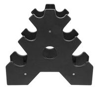 Mikinona Supporto per Manubri Verticale in PP Resistente Porta Manubri Compatto a 3 Livelli per Casa e Palestra Rastrelliera Salvaspazio per Pesi Esagonali Piccoli