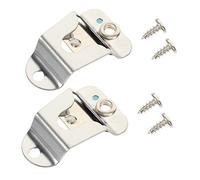Mikinona Supporto Per Microfono Cb in Metallo 2 Set Clip Di Fissaggio e Viti Per Radioamatori, Ganci Per Microfono Portatile Da Veicolo Adatti a Gm300 Gm950 Gm3688 Gm3188