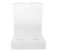 Mikinona Supporto per microfono da tavolo: supporto per microfono da tavolo in acrilico - per trasparente a 2 slot per hotel, KTV, cabina DJ, sala musica o ufficio