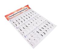 Mikinona Tabella Guida Per Le Dita Del Sassofono in Carta Resistente, Poster Accordi Per Principianti, Supporto Pratico Per Apprendimento Musicale