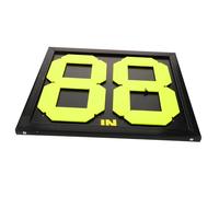 Mikinona Tabellone Sostituzione Manuale Calcio per Arbitri Pannello Numerico Doppia Cifra per Cambio Giocatori Accessorio Ufficiale Partite Calcio Strumento Regolamentare per Sostituzioni