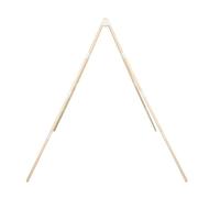 Mikinona Teepee Replacement Poles Solid Wood Dowels With Triangle Brackets For Sturdy Playhouse Frame Easy Assembly Child-safe Wooden Tent Support Rods