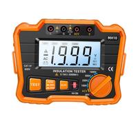 Mikinona Tester di Isolamento Digitale con LCD Megohmmetro Misuratore di Resistenza Professionale per Apparecchiature Elettriche Strumento Pratico per Manutenzione e Verifica Privativo di