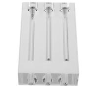 Mikinona Tester qualità Olio Motore Trasmissione a 3 Fori in Acrilico, Set di Pressione Olio Auto, Strumento Diagnostico Multifunzione per Officine e Appassionati Automobilismo