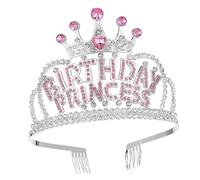 Mikinona Tiara Compleanno per Donne e Ragazze Accessorio Versatile per Feste e Celebrazioni Compleanno per Regine e Principesse