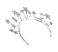 Mikinona Tiara Per Da Donna Copricapo Da Sposa Ciondoli Per Fascia Da Sposa Copricapo A Stella Fascia A Stella Dorata Copricapo Accessori Per Da