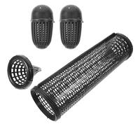 Mikinona Trappola da Pesca in Plastica Riutilizzabile per Gamberi e Granchi Gabbia Compatta Doppio Ingresso e Esca Resistente all’Usura per Stagni Fiumi e Bacini Artificiali