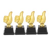 Mikinona Trofei per Bambini Set da 4 Pezzi Premio di Premiazione Grande Creativo Divertente per Concorsi Scolastici e Gare Sportive