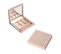 Mikinona Valigetta Per Il Trucco 2 Contenitori Vuoti Per Ombretti Palette Di Ombretti 6 Griglie Set Di Scatole Per Ombretti in Plastica Per Donne Ragazze E Signore.