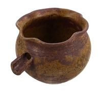 Mikinona Vaso Fontana in Ceramica Marrone, Design Pesce, Stile Rustico | Giardino e Balcone, Uso Interno ed Esterno, Effetto Circolazione Naturale Suono Dell'acqua