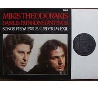 MIKIS THEODORAKIS / BASILIS PAPAKONSTANTINOS - MIKIS THEODORAKIS / BASILIS PAPAKONSTANTINOS / SONGS FROM EXILE / LIEDER IM EXIL / 1977 / Bildhülle / Deutsche Pressung / RCA # PL 30017