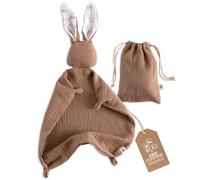 Mikito - Copertina per Neonato Doudou 30x30cm in Cotone Organico - Mussola in Cotone per Neonati - Perfetta per Avvolgere il Tuo Bambino Appena Nato - Regali Originali per Neonati