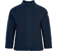 Mikk-line Giacca da passeggio, Oeko-Tex Standard 100, con chiusura lampo, per neonati e bambini, 95% lana, 100% lana merino senza mulesing, per ragazze e ragazzi, polsini reversibili, Blu notte, 9