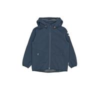 Mikk-line Giacca impermeabile in Softshell per bambini Taglia (80-152) | Giacche in Softshell antivento e traspiranti per ragazze e ragazzi | Giacca outdoor in pile con inserti riflettenti, Blu notte