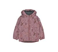Mikk-line Giacca softshell impermeabile per bambini, taglia 80-152 cm, antivento e traspirante, per ragazze e ragazzi, giacca da esterno foderata in pile con riflettori, Rosa/Marrone, 122 cm